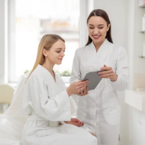 Imagen enfermera and patient
